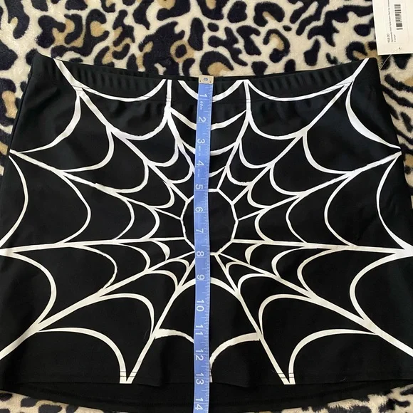 Unique Vintage Spiderweb Swim Skirt - Picture 3 of 7